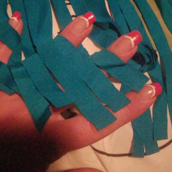 Turquoise bandeau bikini top NWT - Picture 4 of 4